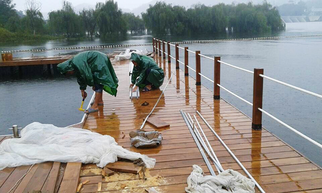 安徽佛子嶺景區大型游艇碼頭工程順利竣工